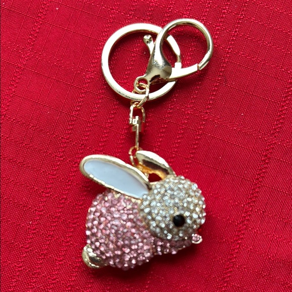 Accessories - Crystal Bunny Keychain Or Bag Charm